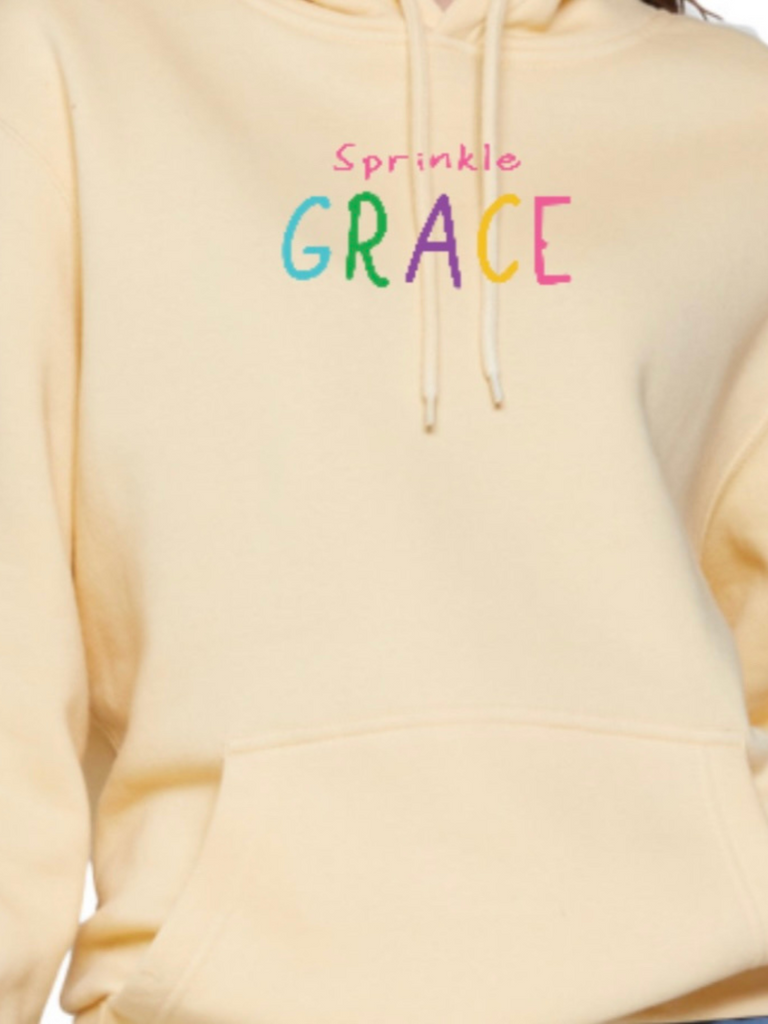 The Sprinkle Grace Project Sleeve Reminder Hoodie - January Delivery