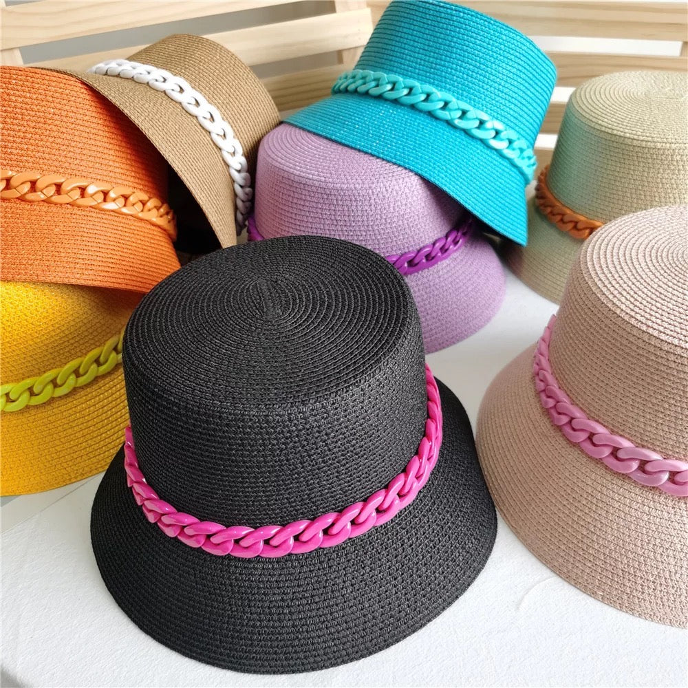 Straw Bucket Hat