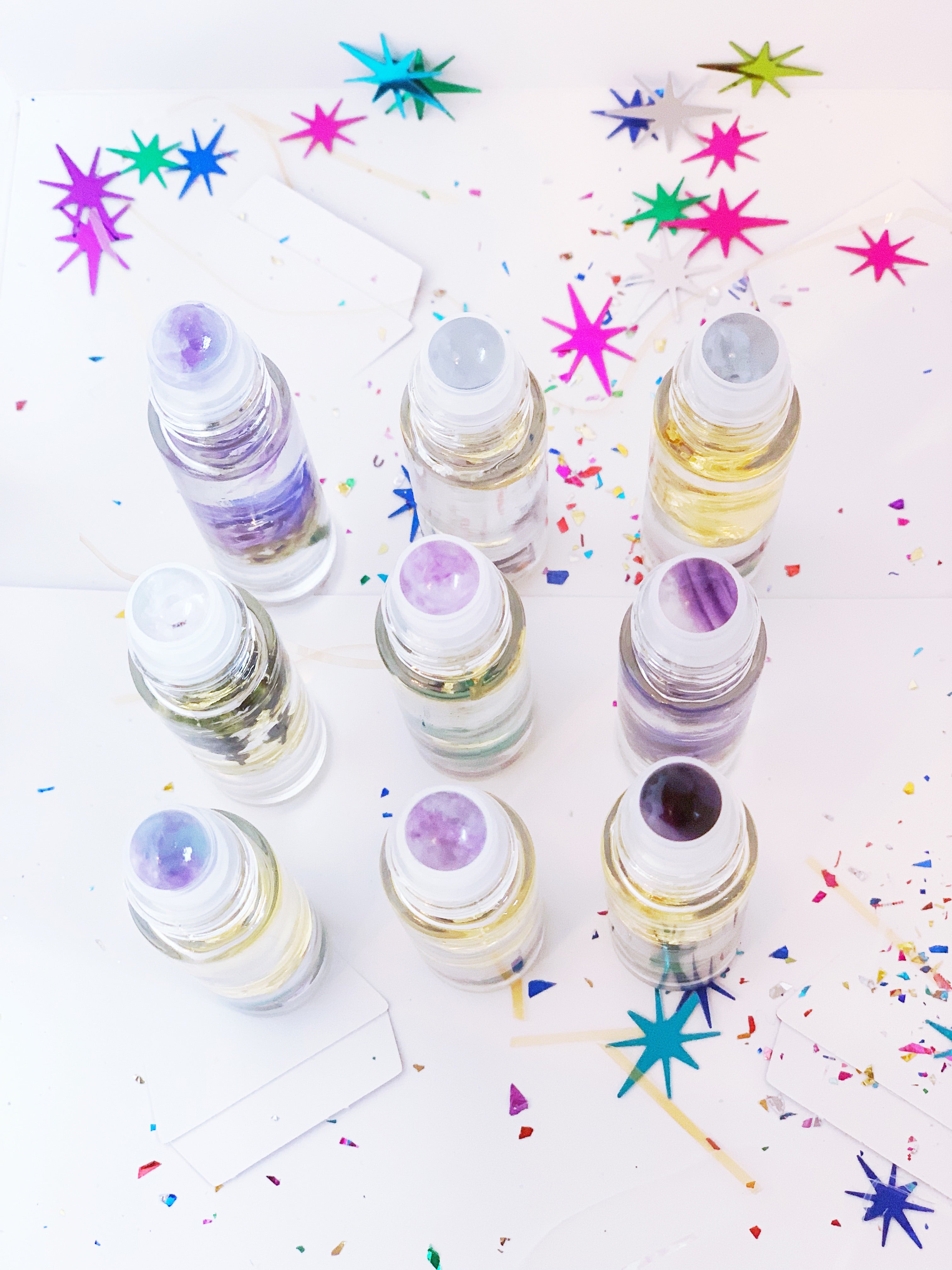 Sprinkle Grace 24K Lip Gloss Oil with Crystals and Gem Roller